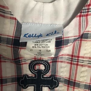 Boys one piece shirt sleeve jumper